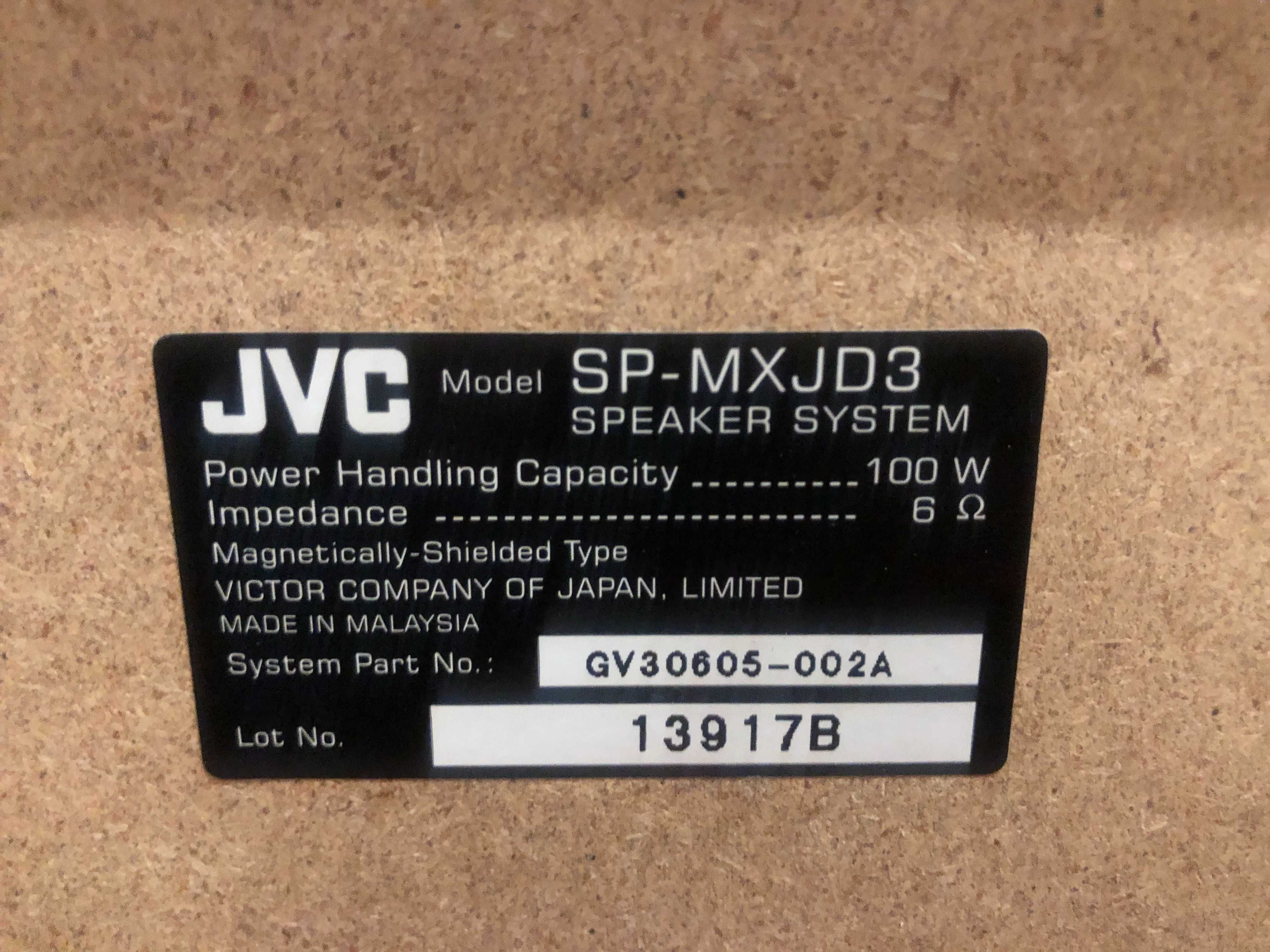 музикальний центр JVC dvd cassette receiver  model CA-MXJD3 робочий