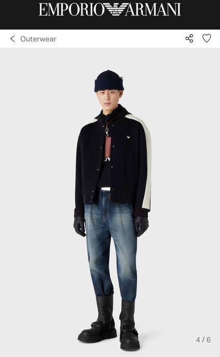 EMPORIO ARMANI мужской бомбер куртка мужская оригинал