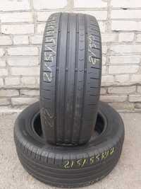 Шини б/у 215/55R17 Continental 2шт.літо.