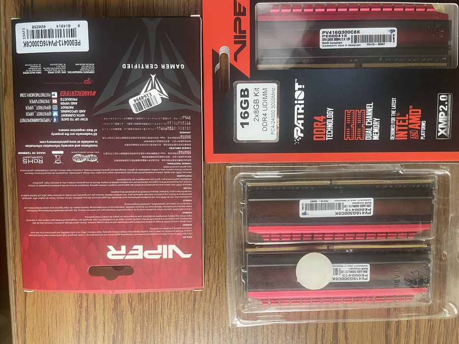 Patriot Viper 16GB Ddr4 PC4-2400 KIT