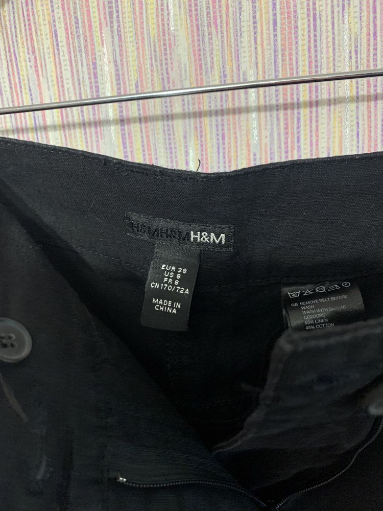 H&M штани. Розмір М 46. ЛЬОН+ Котон