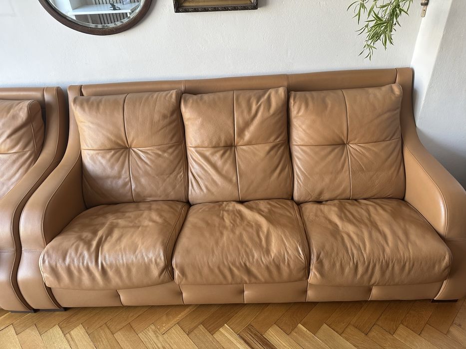 KLER zestaw kanap skórzanych