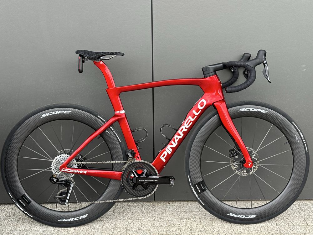 Pinarello Dogma F Starry Red Custom Dura Ace Di2 Scope Artech Disc 54