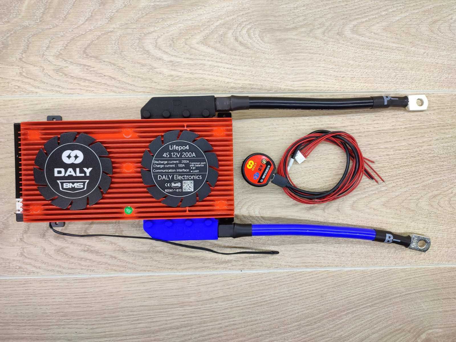 Плата Smart BMS Daly 4S 12 вольт 200А с Bluetooth
