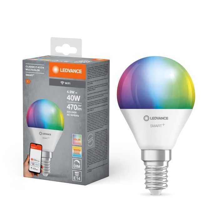 Smart лампа A60 9W E27 — зміна кольорів, WiFi, додаток