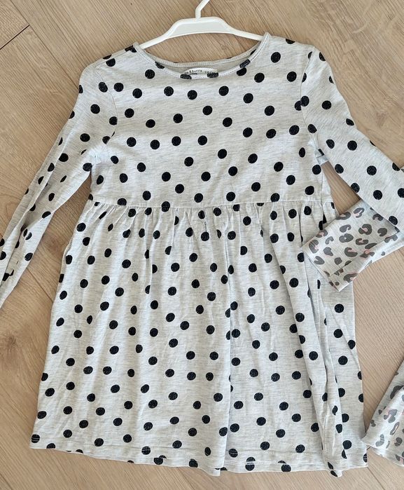 Dwie sukienki Sinsay bawełniane 104 i 110