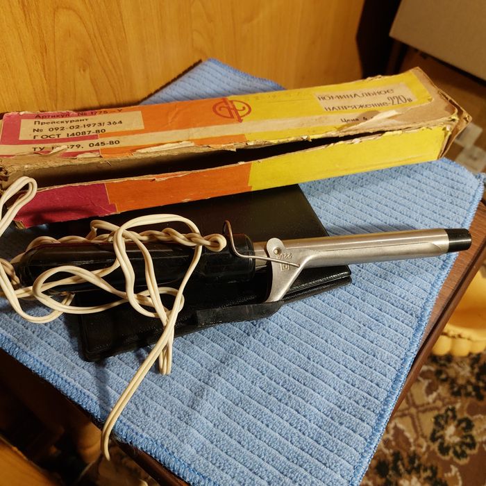 Электрощипцы, плоская, СССР, Юность
