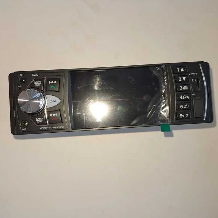 Автомагнітола з дисплеєм 1 din bluetooth usb fm вхід для камери