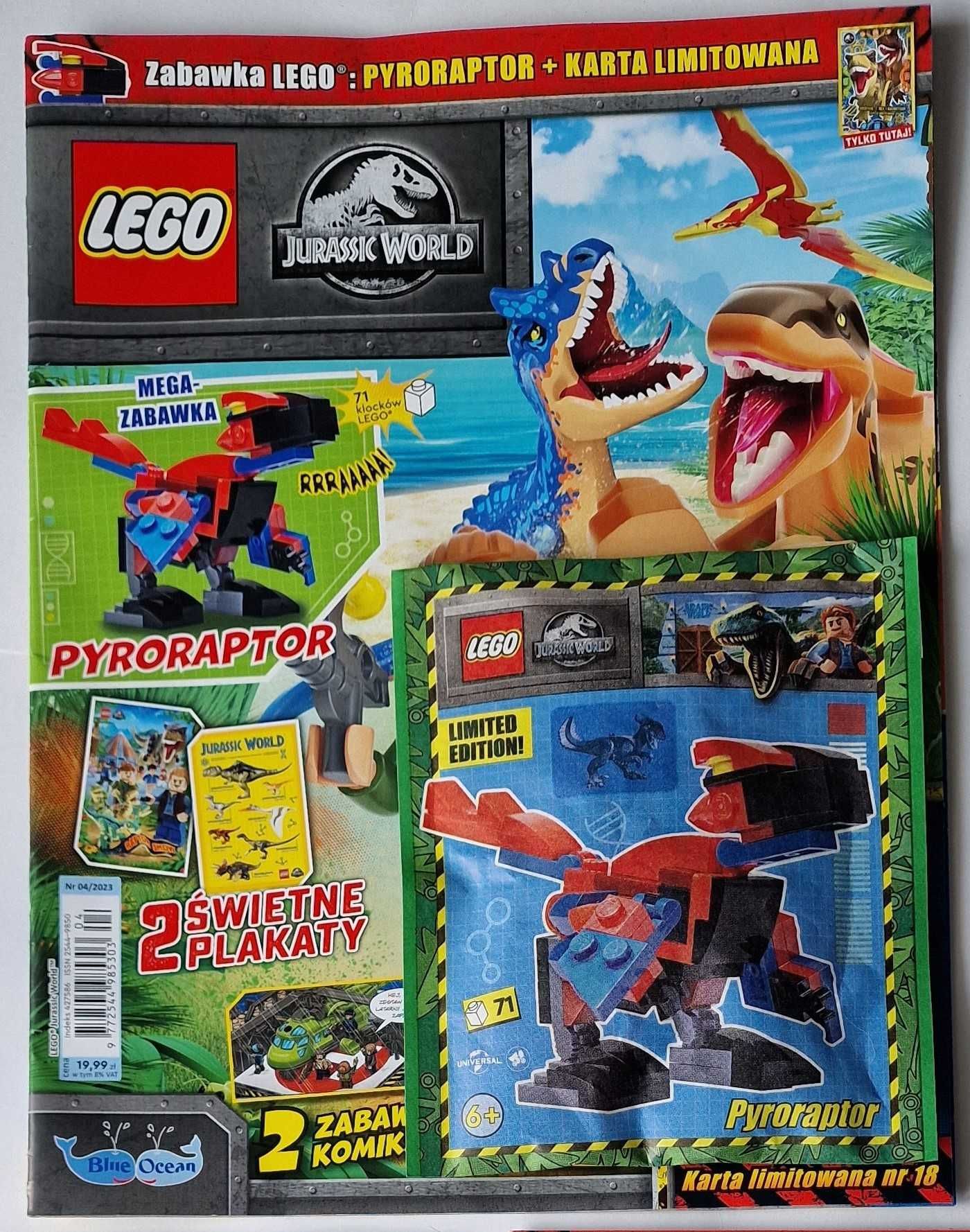 ZESTAW  album + karty saszetki lEGO JURASSIC WORLD+ gratis