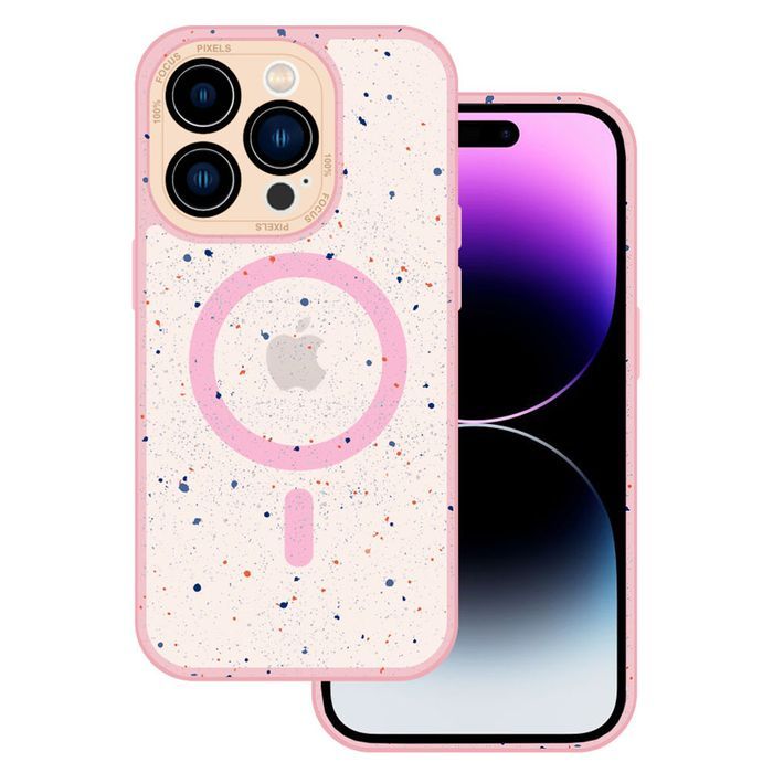 Tel Protect Magnetic Splash Frosted Case Do Iphone 15 Plus Jasnoróżowy