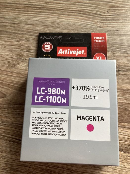 Tusz activejet LC-980m czerwony
