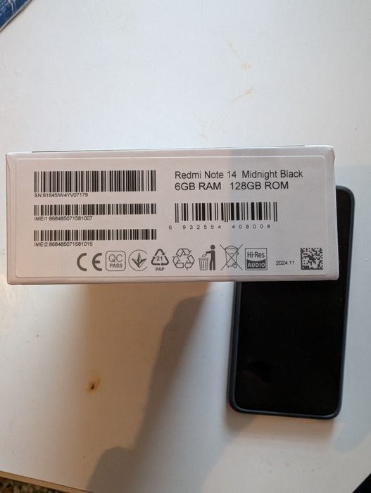Redmi Note 14(128gb) e Redmi Watch 5 Active