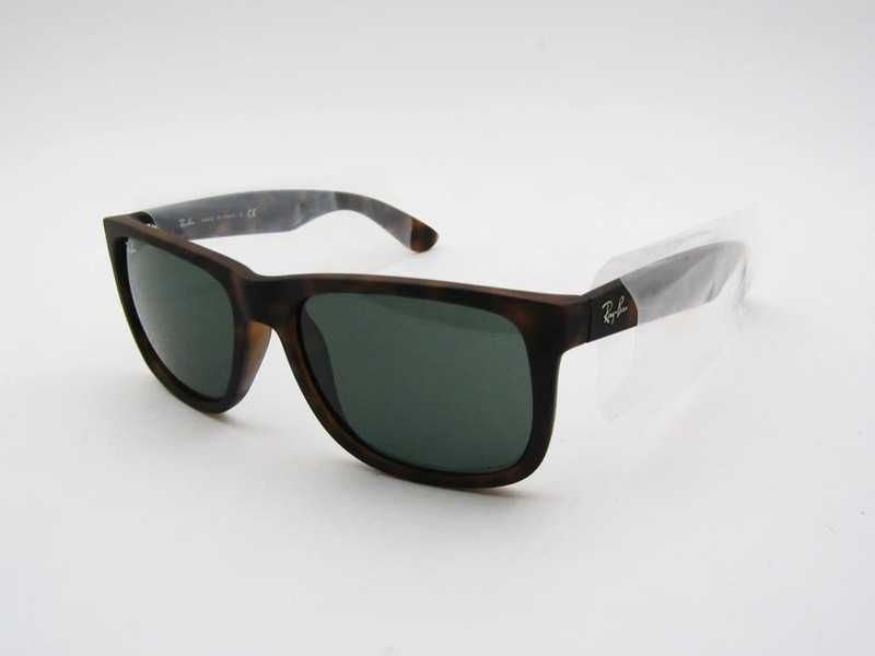 Ray Ban Óculos Sol NOVOS 4165 Justin Rubber HAVANA 710/13 50/16/145