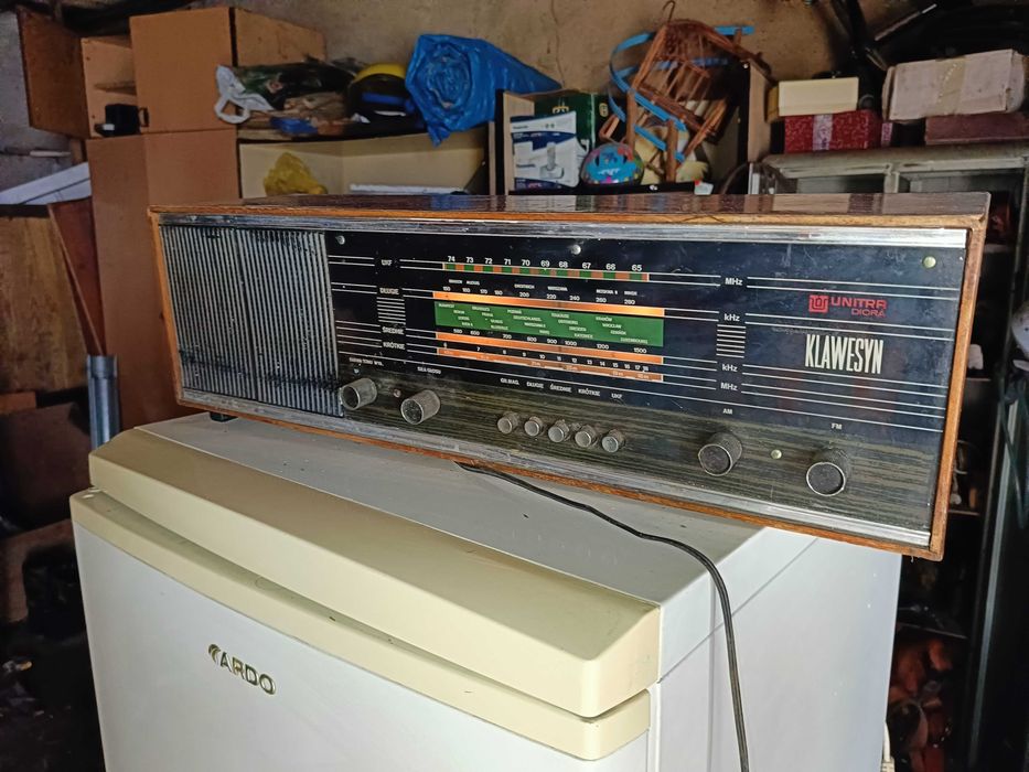 Radioodbiornik lampowy Unitra Diora KLAWESYN DML-306.25501