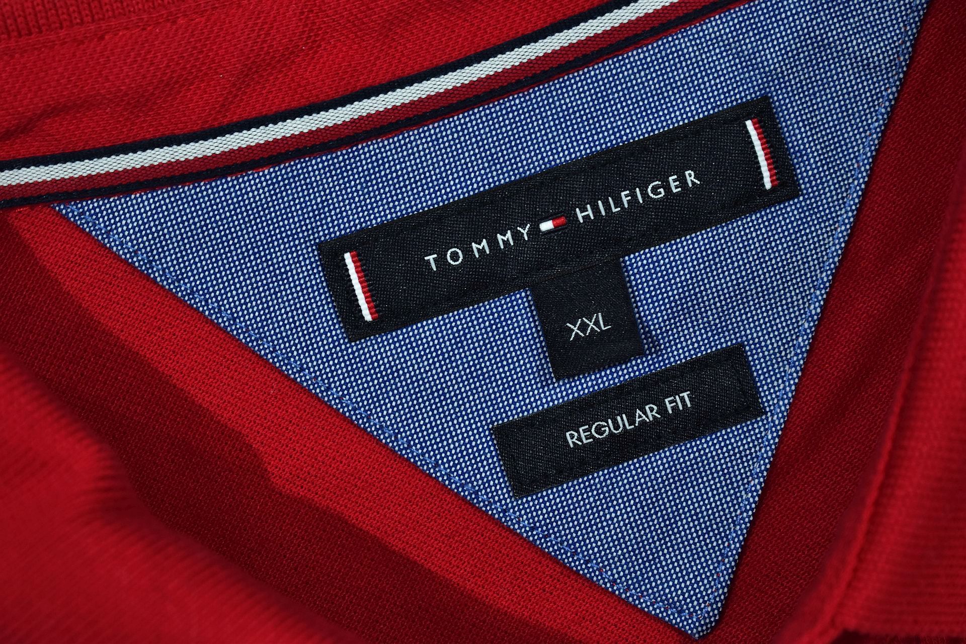 TOMMY HILFIGER Męska Koszulka Polo z Długim Rękawem Rugby XXL