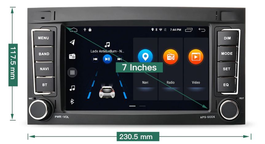 Radio nawigacja VW Volkswagen Touareg Transporter T5 Android 12 2/32GB