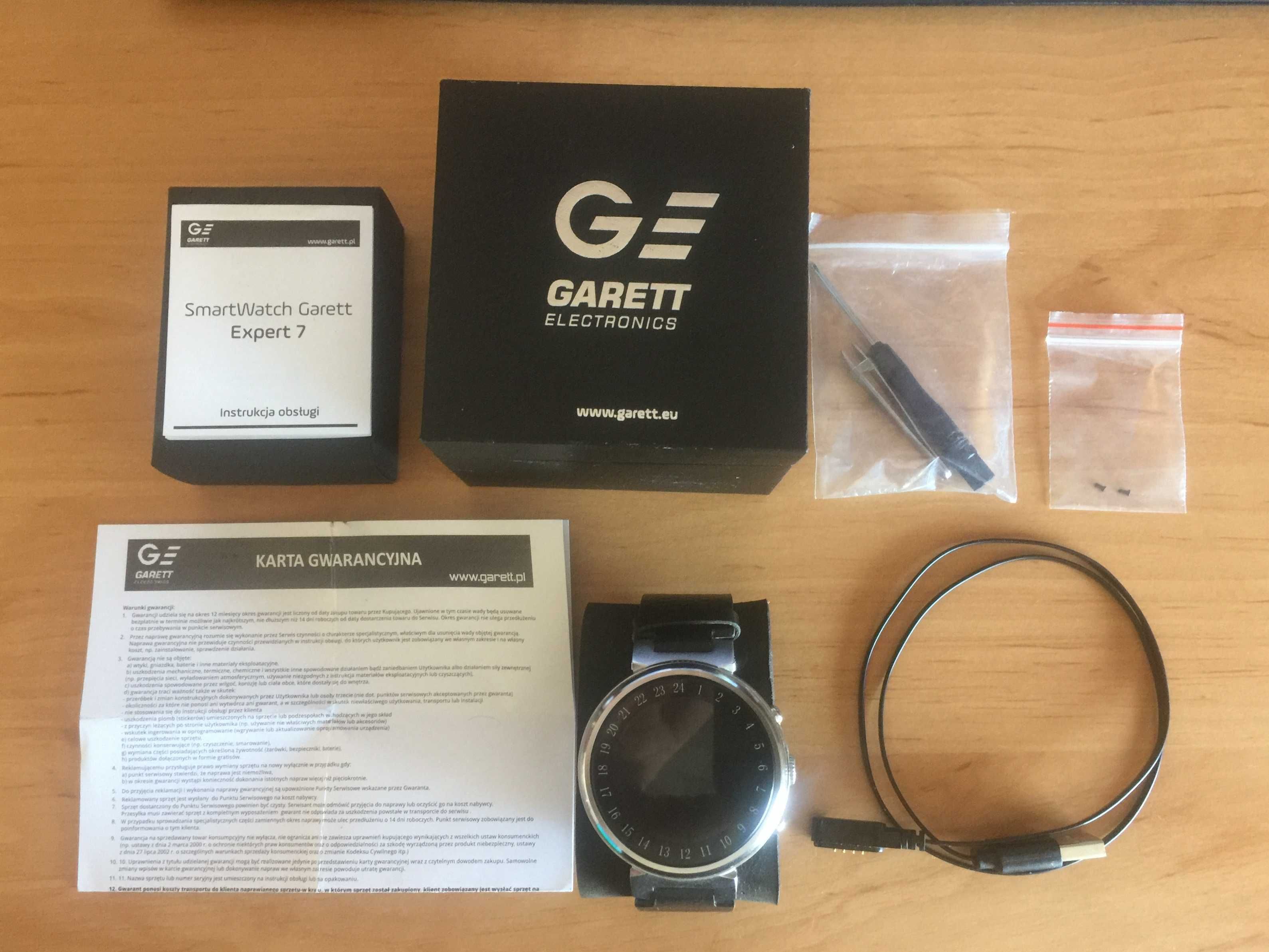 Smartwatch Garett Expert 7 srebrny, quadcore, 2 GB RAM, 16 GB ROM