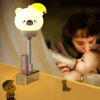 Детская лампа, ночник, светильник usb мишка