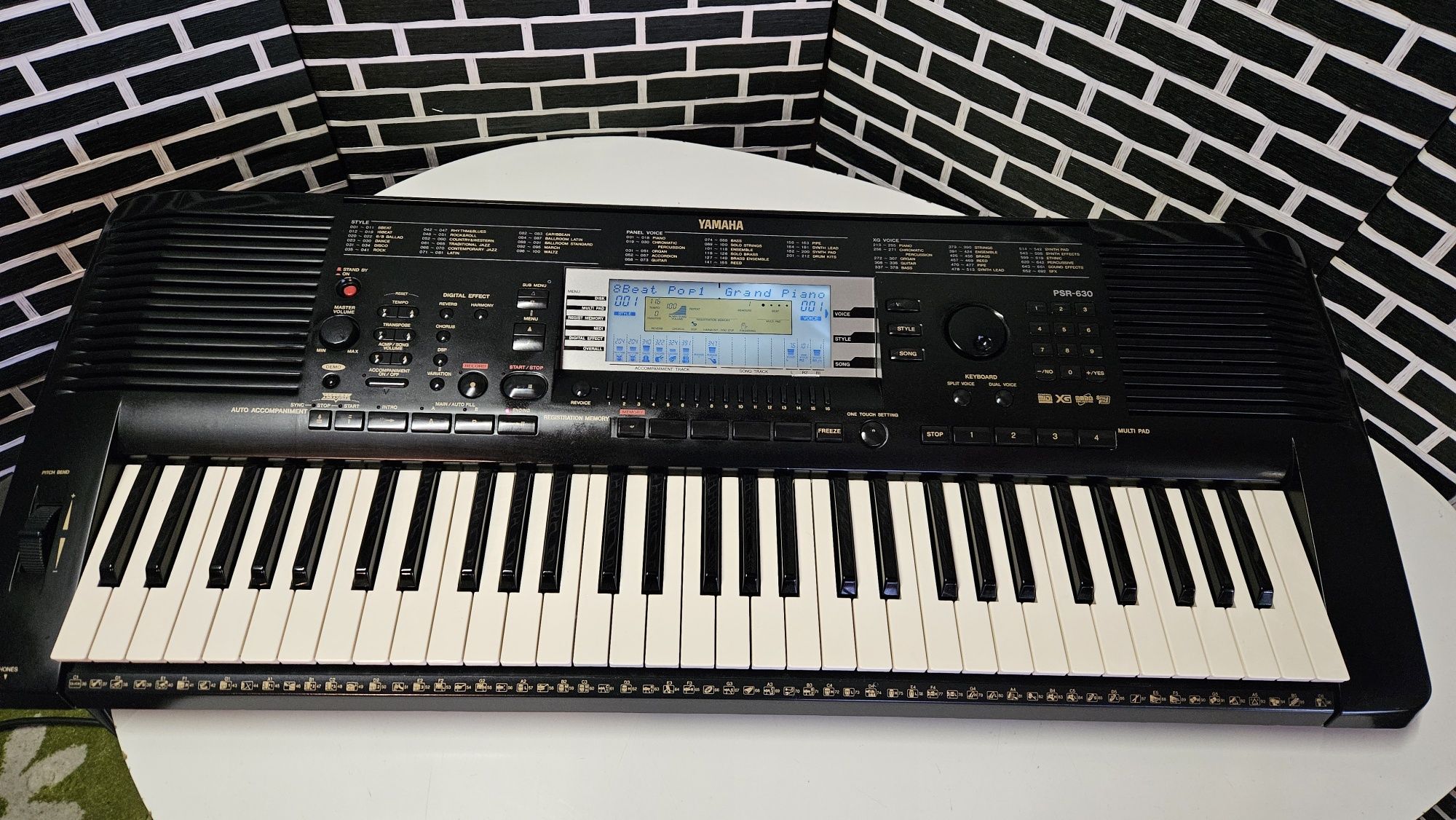 Yamaha PSR 630  organy klawisze keyboard
