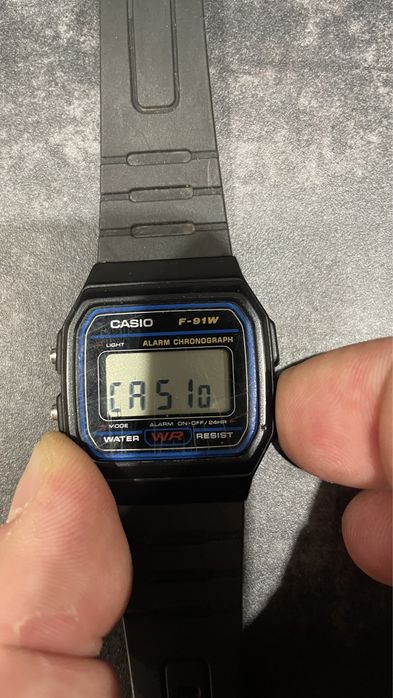 Вінтажний колекційний годинник Casio f91w
