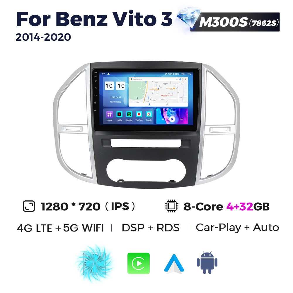 Магнітола Mercedes Benz Vito W447 android GPS навігація Мерседес Вито