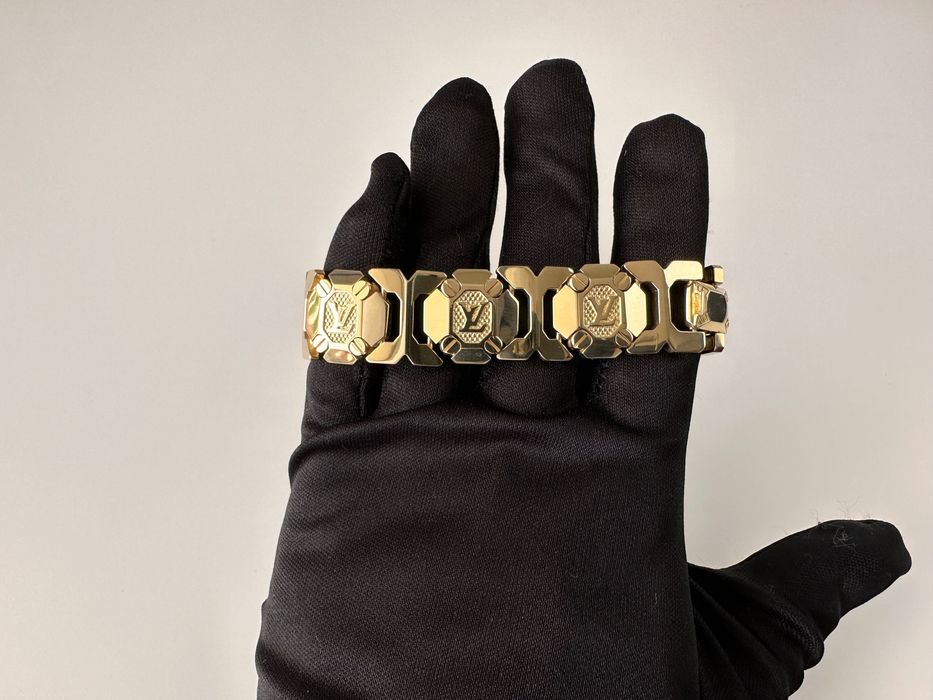 LV 81,7g / 20,5cm / 19,1mm ! Złota bransoletka ! 585pr 14k