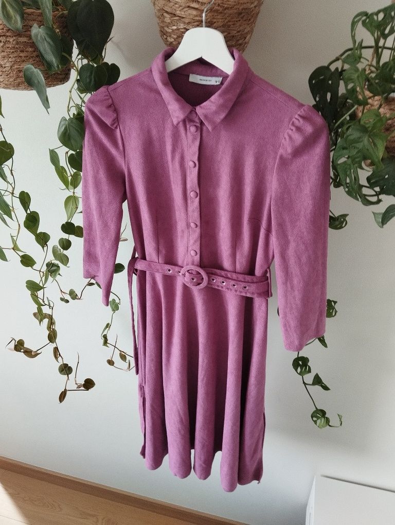Elegancka sukienka koktajlowa, midi, święta, komunia, do biura r.36 Re
