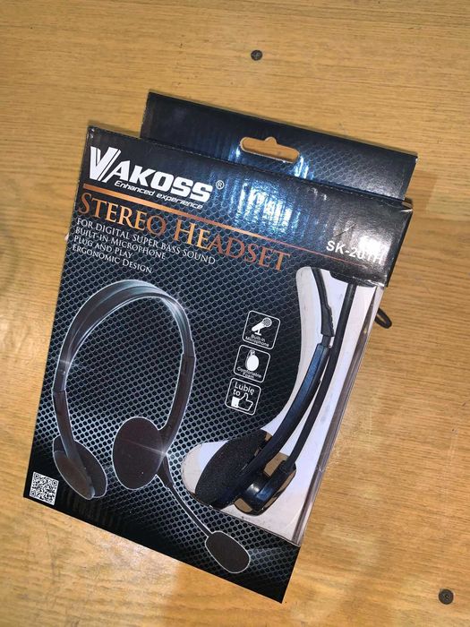 Nowe słuchawki z mikrofonem Vakoss SK-201H – zestaw stereo