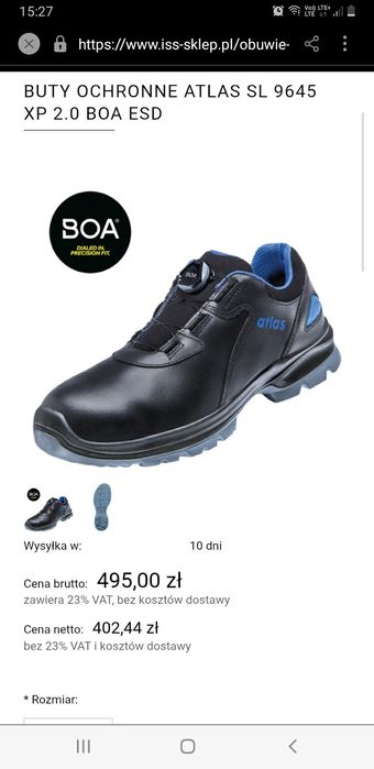 Buty robocze Atlas buty BHP S3 trzewiki 50%ceny