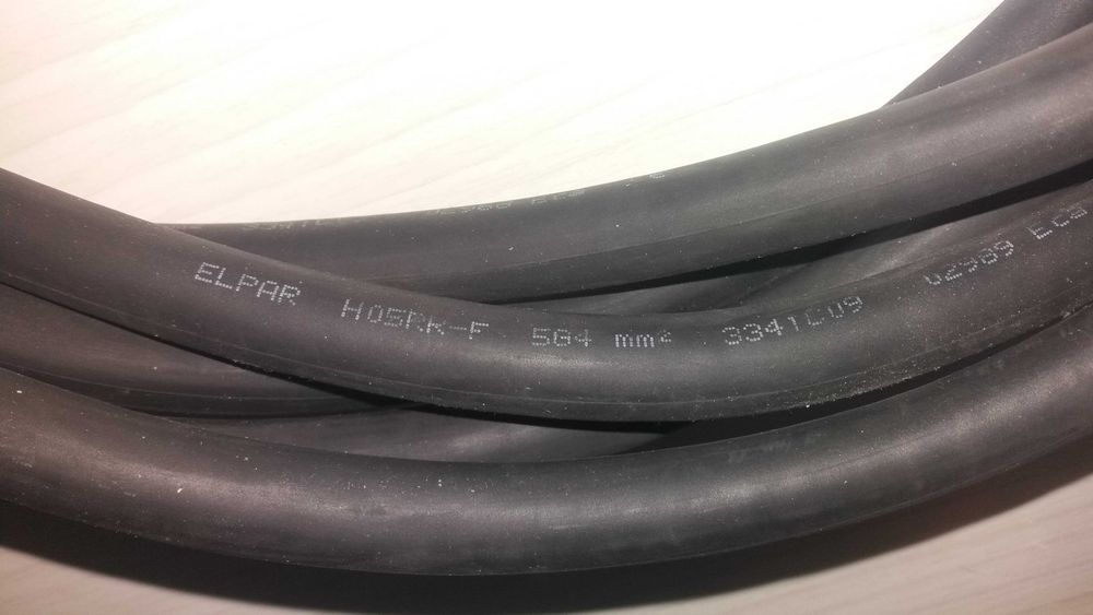 Przewód gumowy warsztatowy linka 5x4mm (4m) oraz 5x2,5mm (5m) TANIO/m