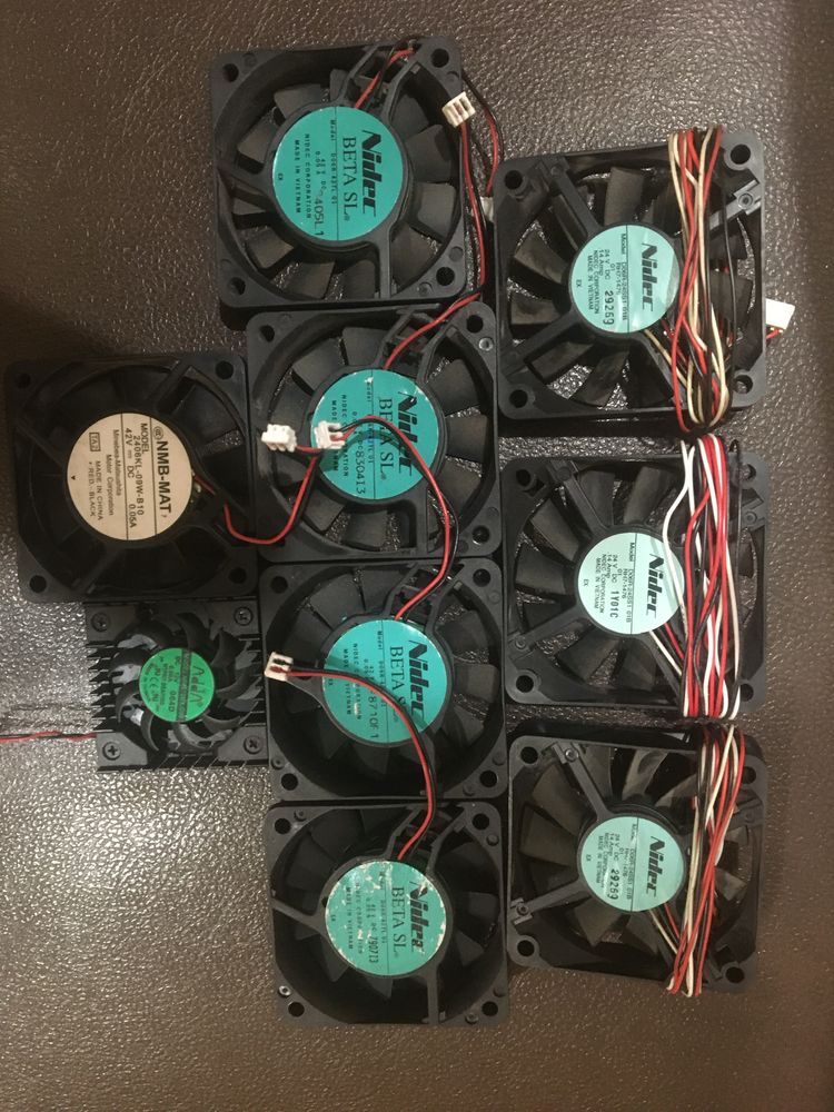 Кулери, вентилятори 24v, 12v, 34v, 42v