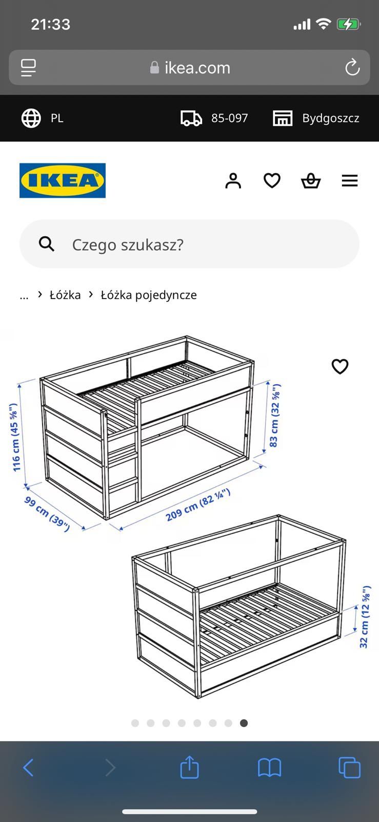 Łóżko dziecięce z Ikea