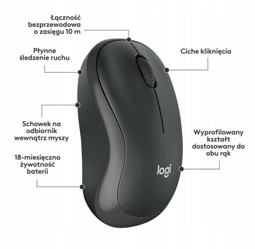 Logitech MK295 Silent Wireless Combo bezprzewodowa klawiatura mysz