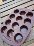 Molde de silicone para fazer os muffins