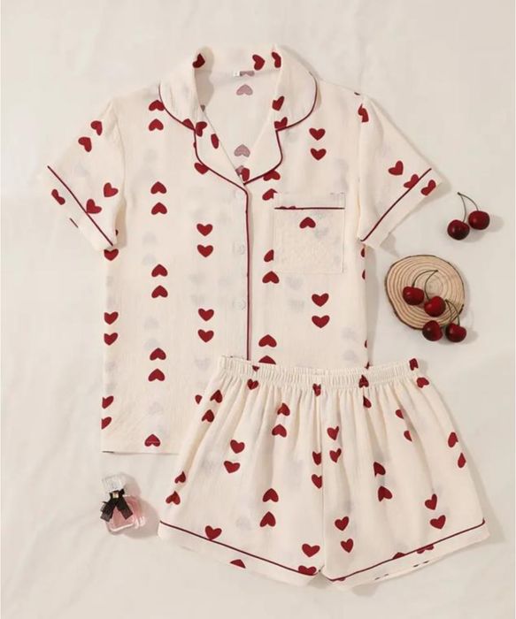 Пижама с сердечками