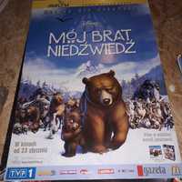 Plakat Filmowy " mój brat niedźwiedź ,, kinowy plakat, Klasyk