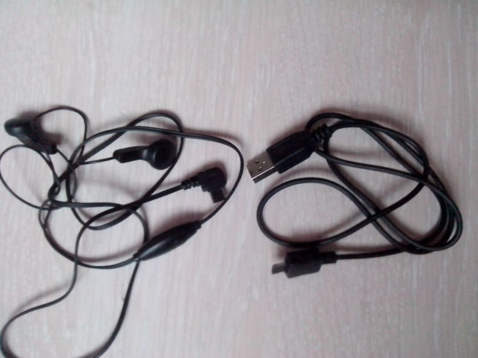 Навушники до кнопкових телефонів Samsung Самсунг, USB, автозарядне
