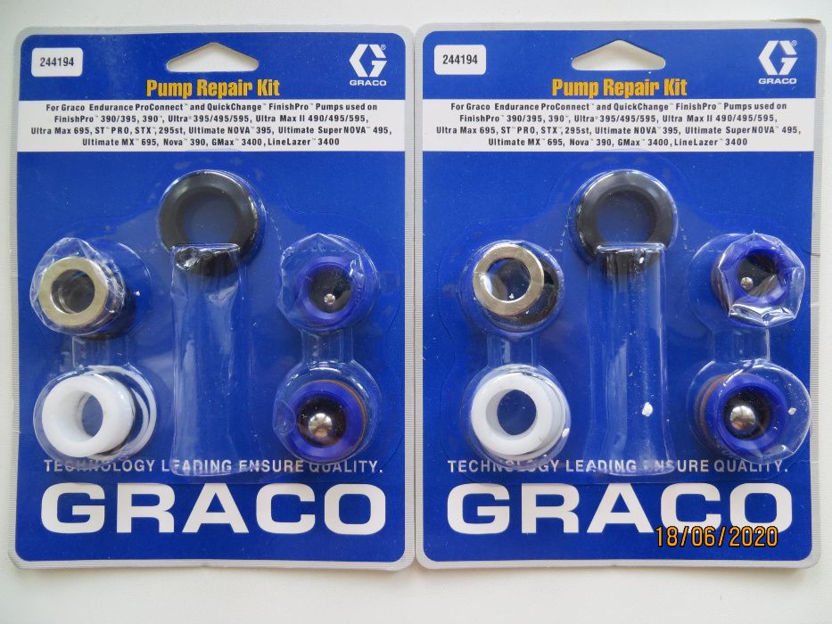 Ремкомплект насоса Graco 390/395/490/495/595