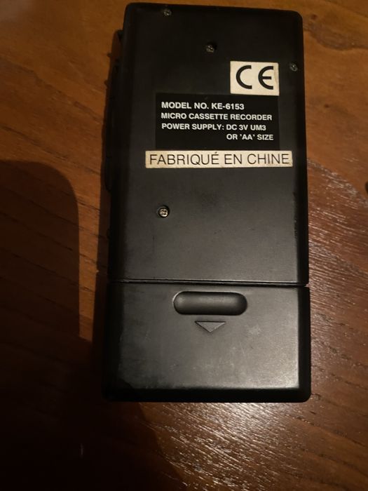 Gravador e leitor de cacetes portatil