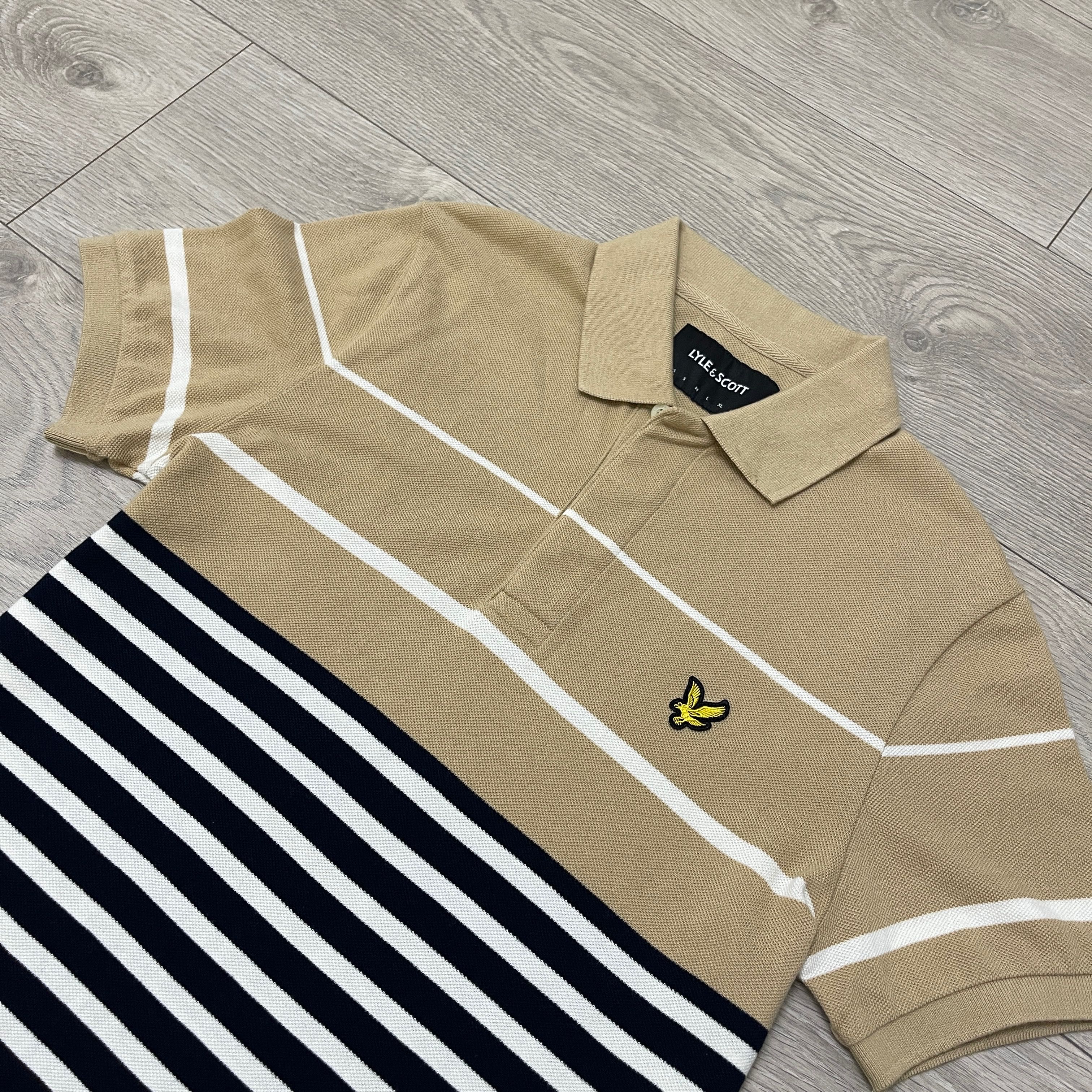 Бежеве футболка поло Лайл Скот Lyle&Scott Polos, XS, оригінал