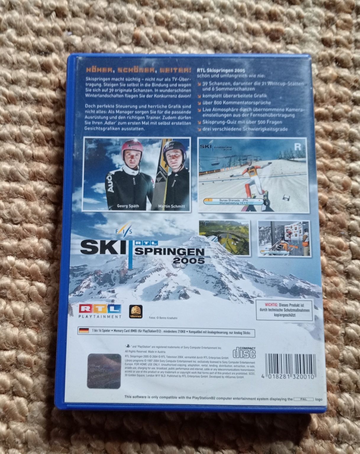 Gra PS2 PlayStation 2 RTL Ski Springen 2005
