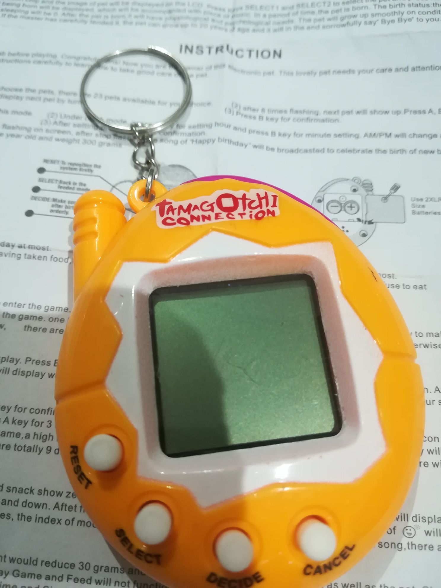 Tamagotchi novo laranja