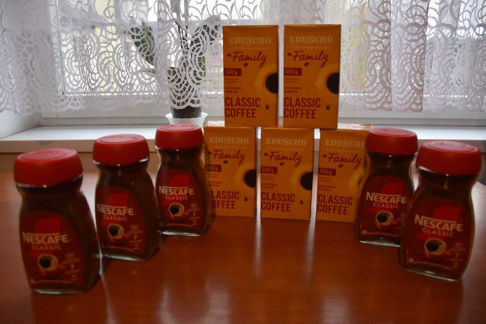 Kawa  10 sztuk, 5x Nescafe Classic 200g 5x Eduscho 500g