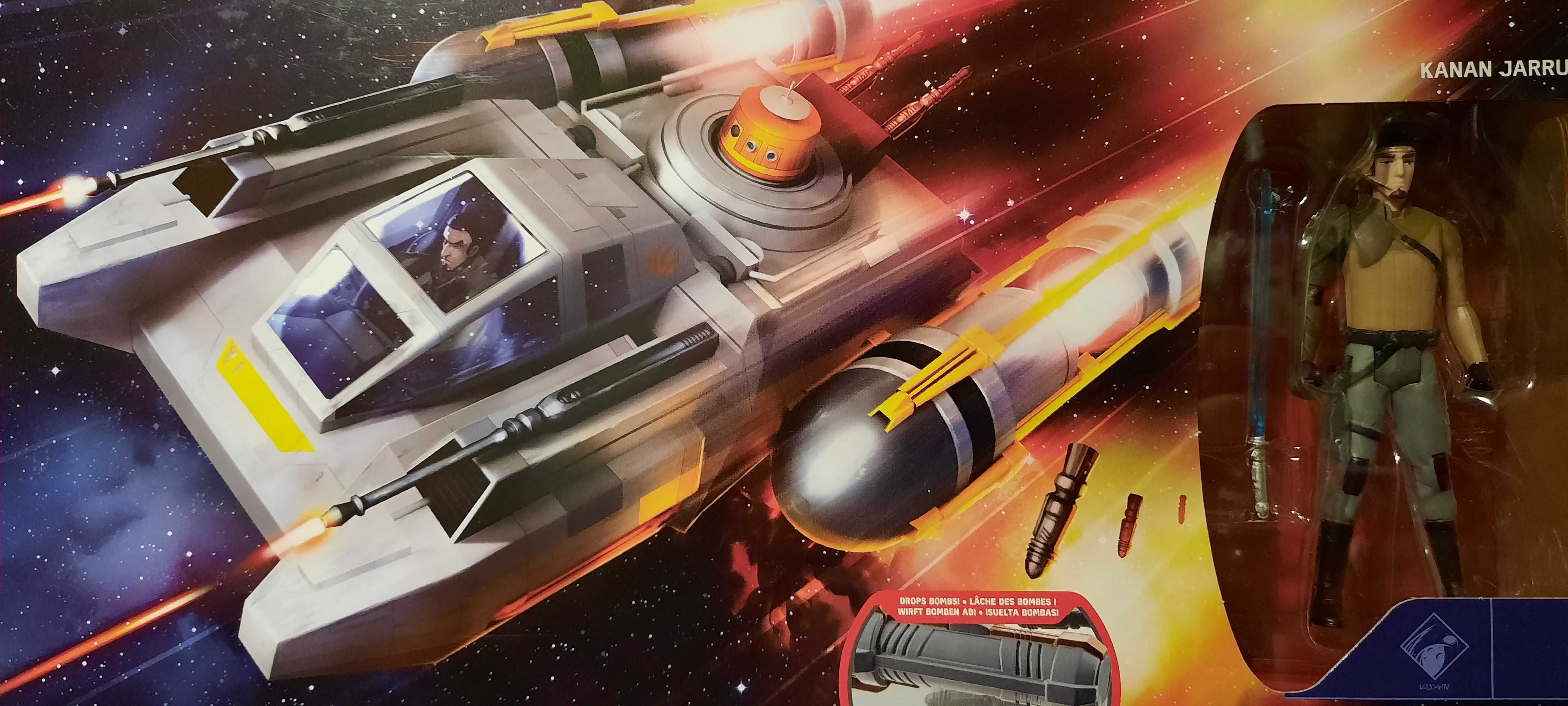 Y-Wing Scout Bomber + Figurka Kanan Jarrus 10cm Gwiezdne Wojny