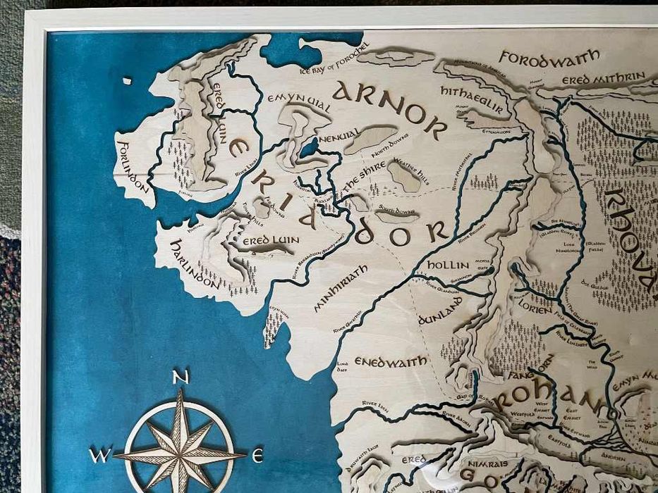 Mapa Śródziemia 3D, Władca Pierścieni