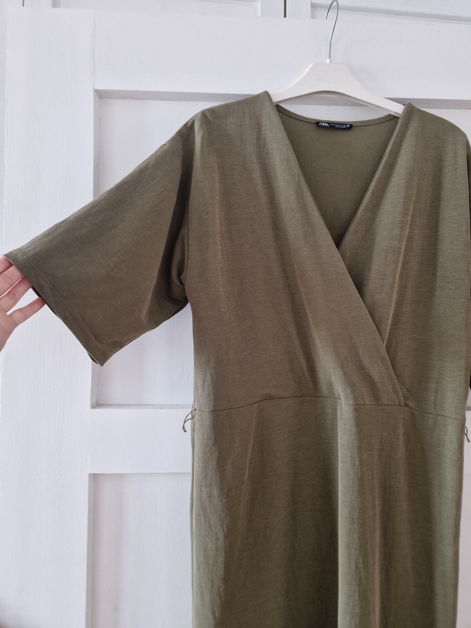 Zara sukienka M 38 kopertowa odcinana