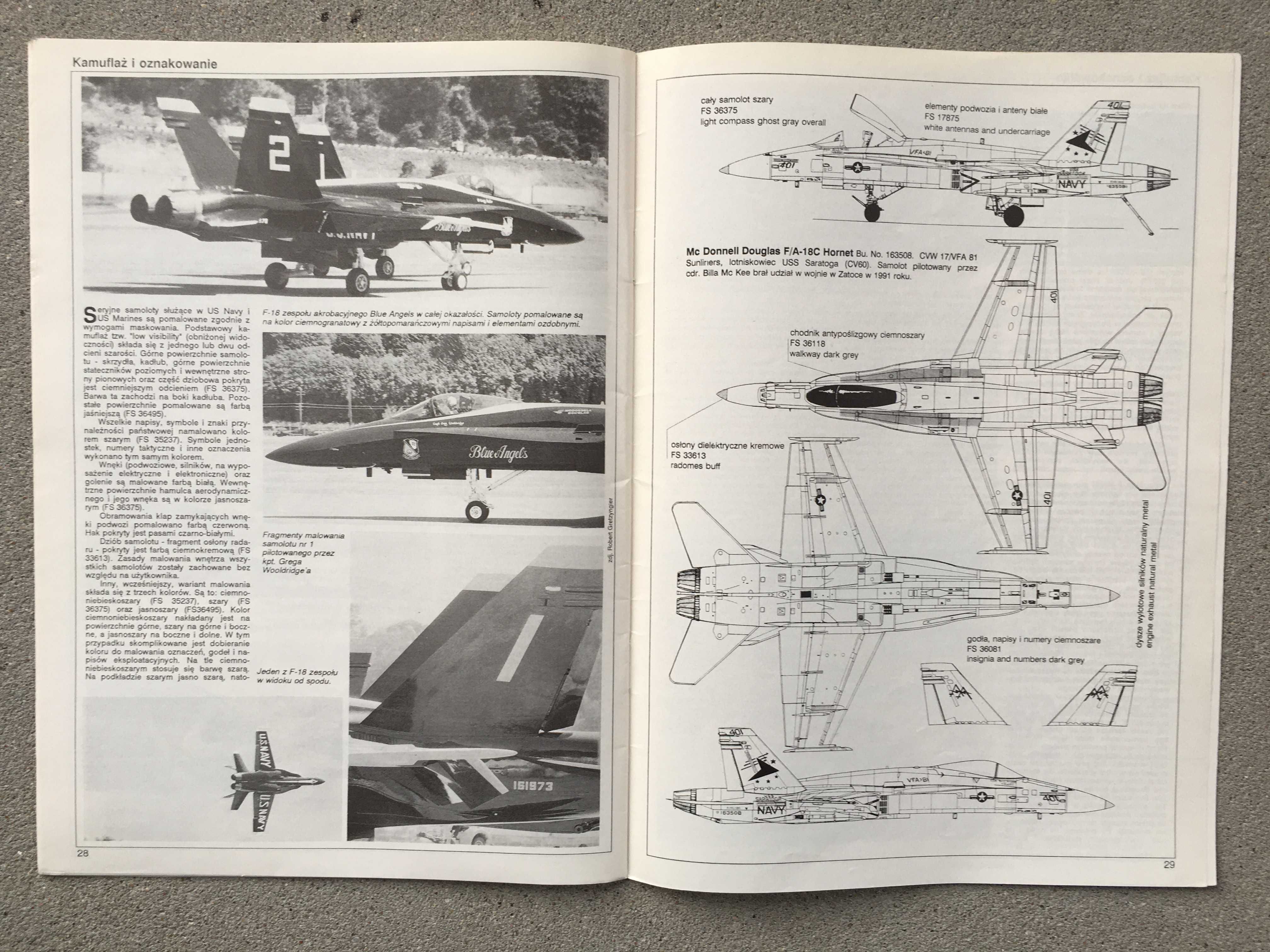 Przegląd konstrukcji lotniczych 8/92 (12) F/A-18 Hornet