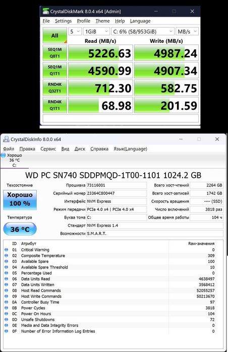 Lenovo 14"/2880x1800/IPS/120Hz/7840HS/DDR5 32Gb/SSD1Tb/Wi-Fi 6E/BT 5.2