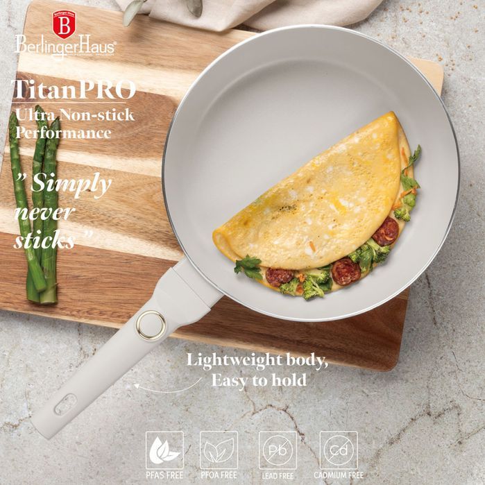 Wok Patelnia Flip Tytanowa 26Cm Berlinger Haus Bh-8059 Sahara