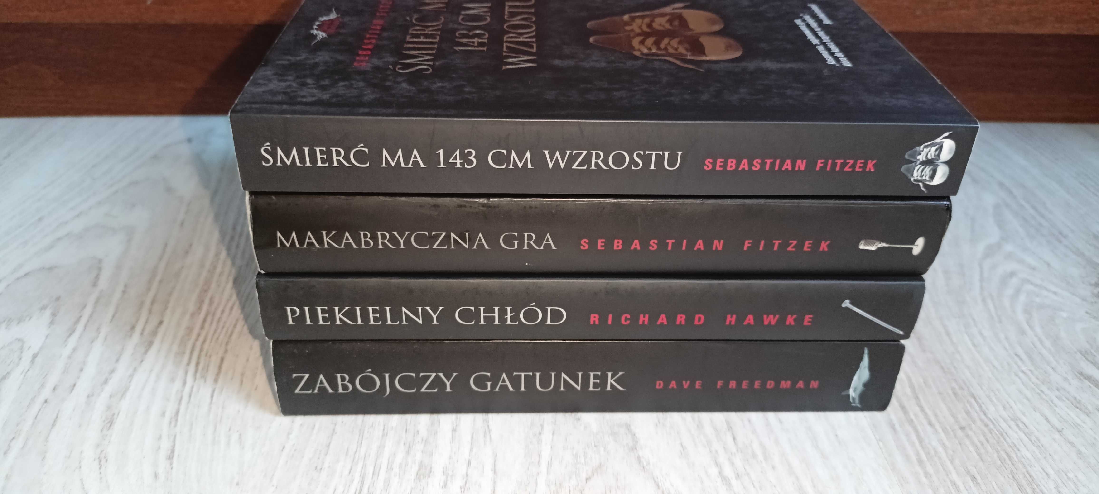4x Sebastian Fitzek Makabryczna gra Śmierć ma 143 cm wzrostu Hawke